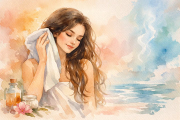 علاج هيشان الشعر بعد الاستحمام بخطوات هادئة